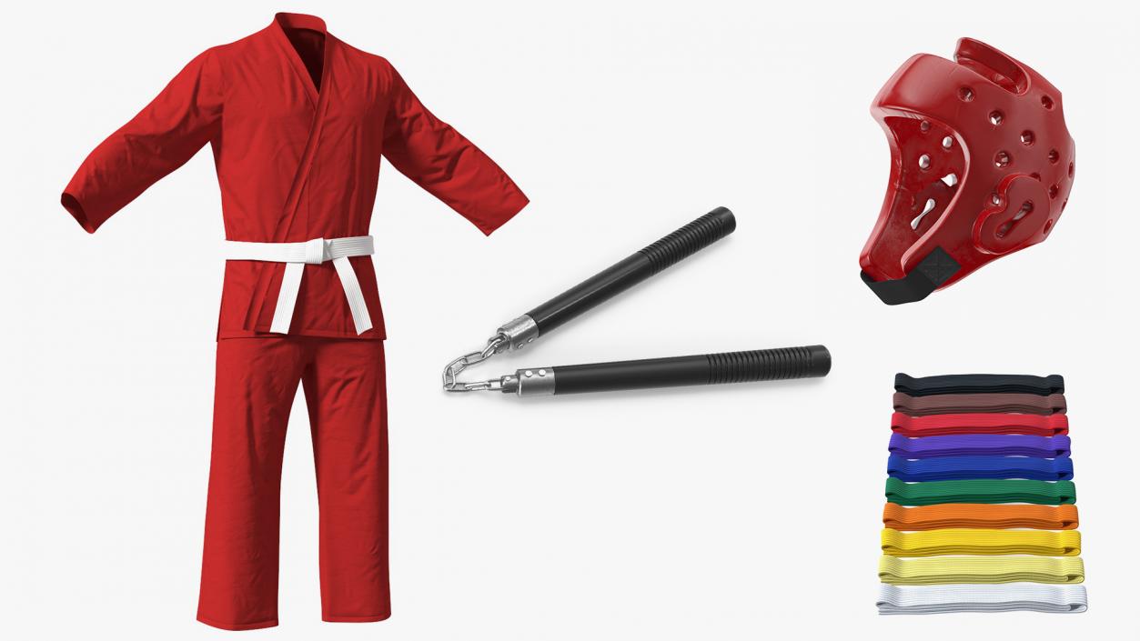 3D Karate Training Clothes Collection 3