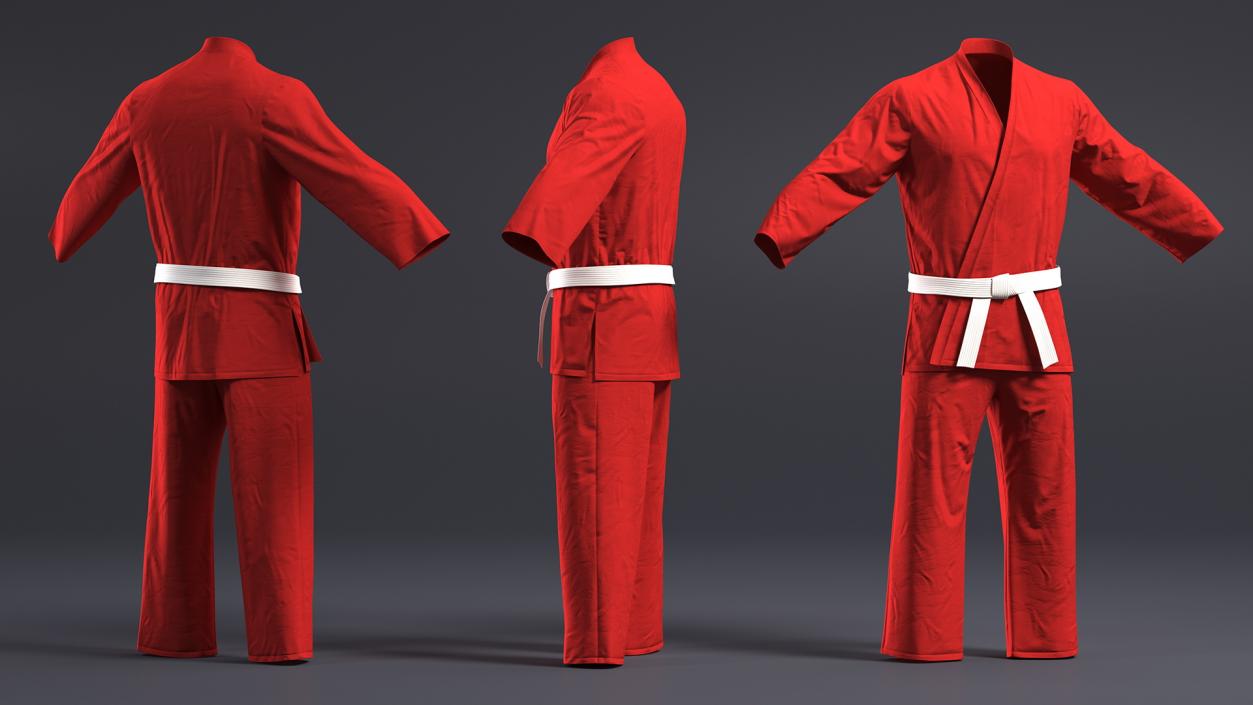 3D Karate Training Clothes Collection 3