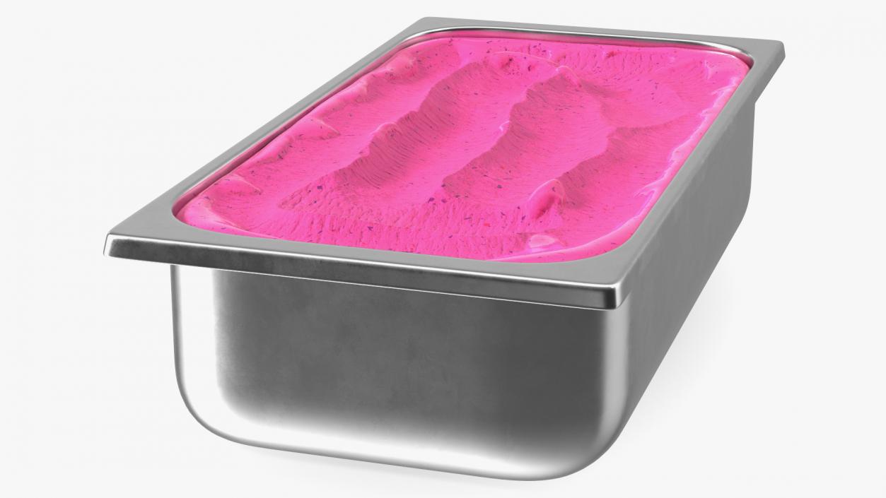 Blueberry Ice Cream Tray 3D model