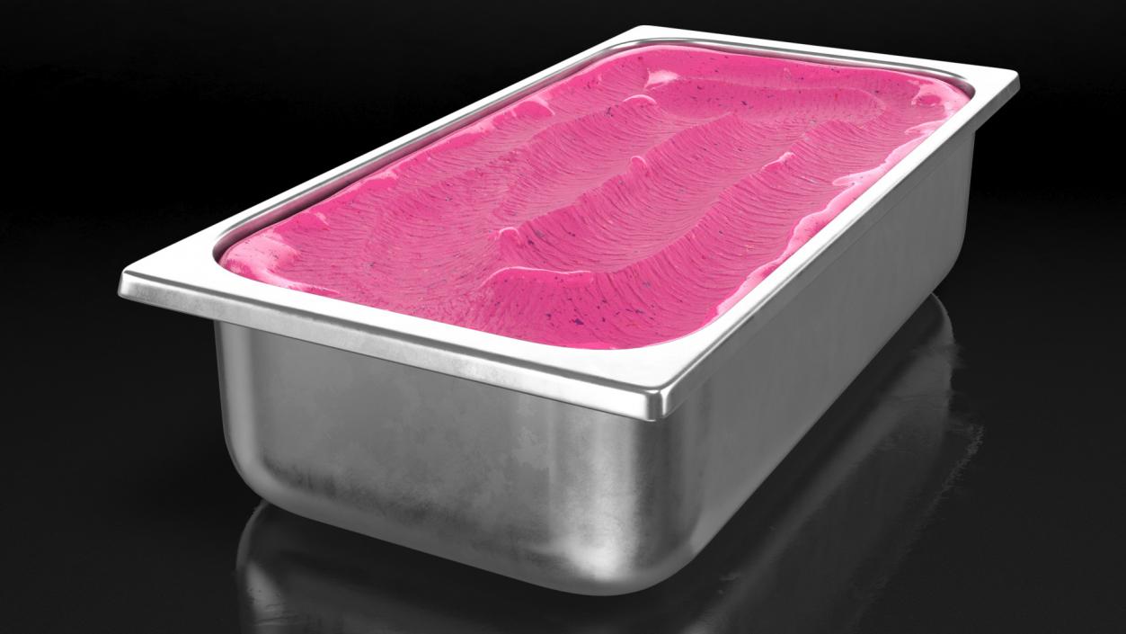 Blueberry Ice Cream Tray 3D model