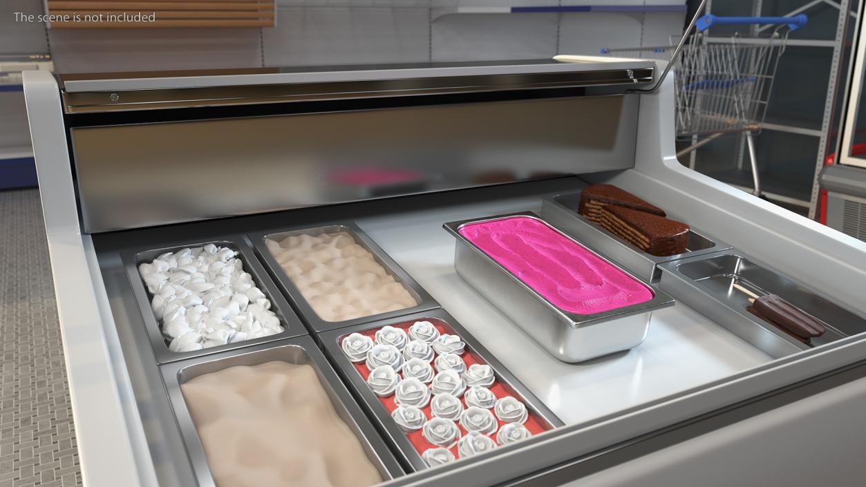 Blueberry Ice Cream Tray 3D model