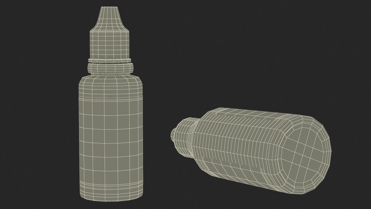 3D Eye Drops Bottle 30ml Mockup model