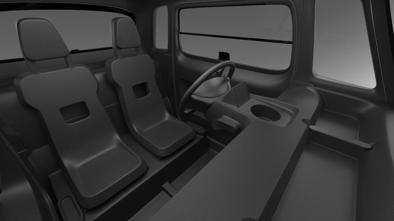 3D Urban Electric Scooter Simple Interior model