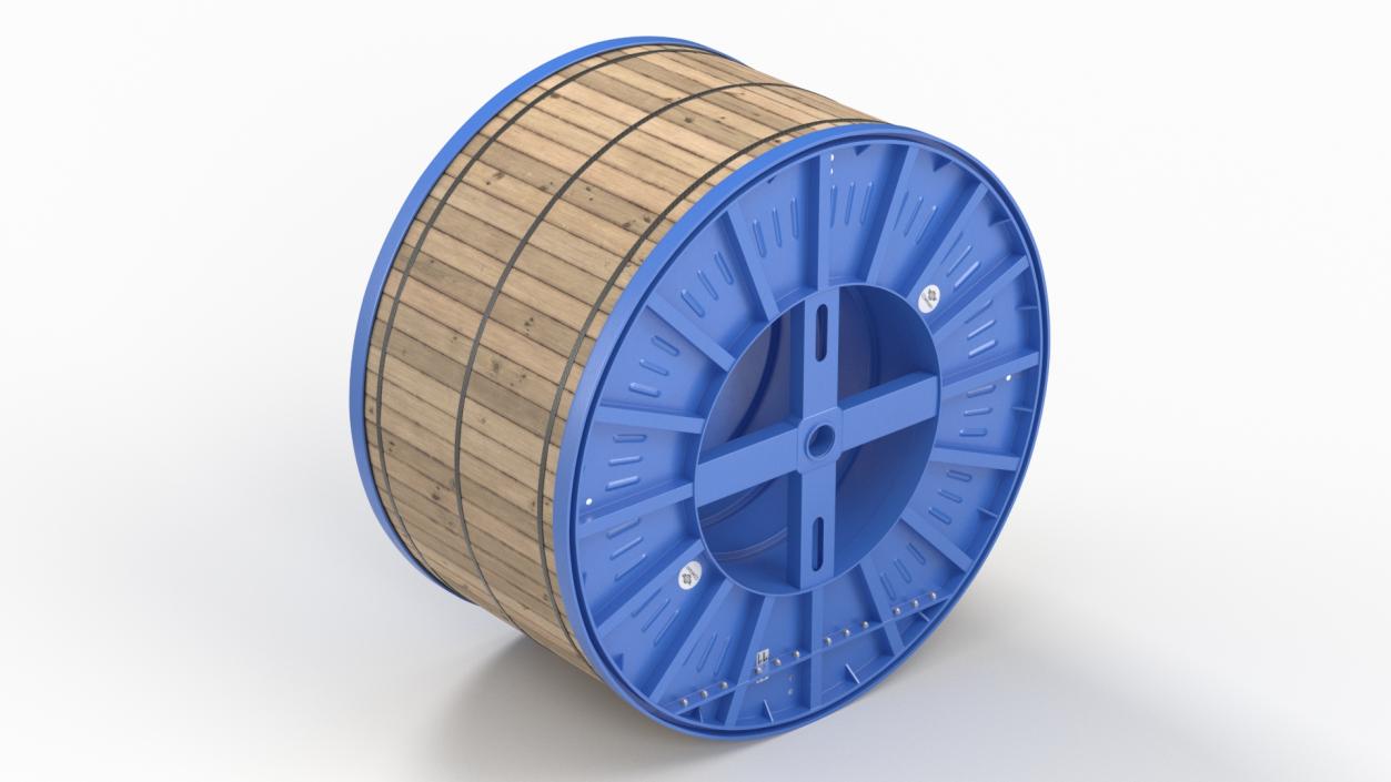 3D Steel Cable Drum 2 model