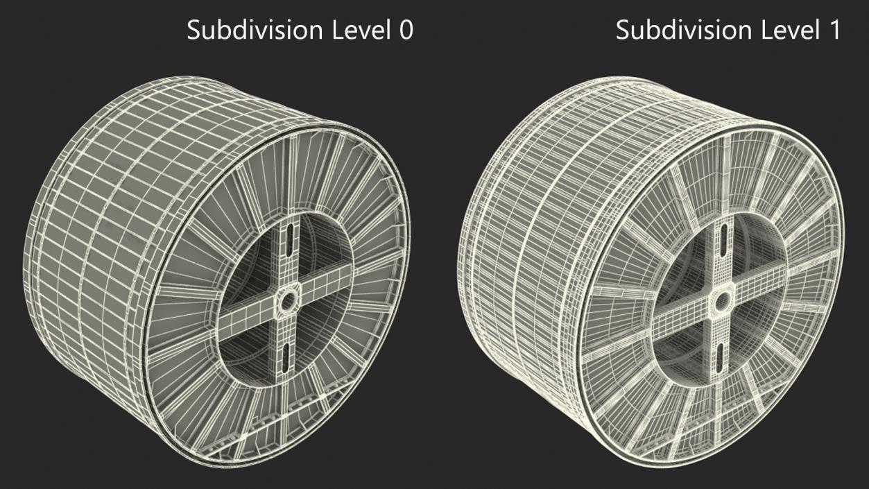 3D Steel Cable Drum 2 model