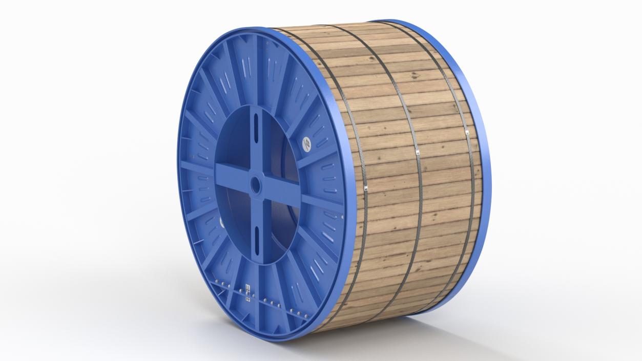 3D Steel Cable Drum 2 model