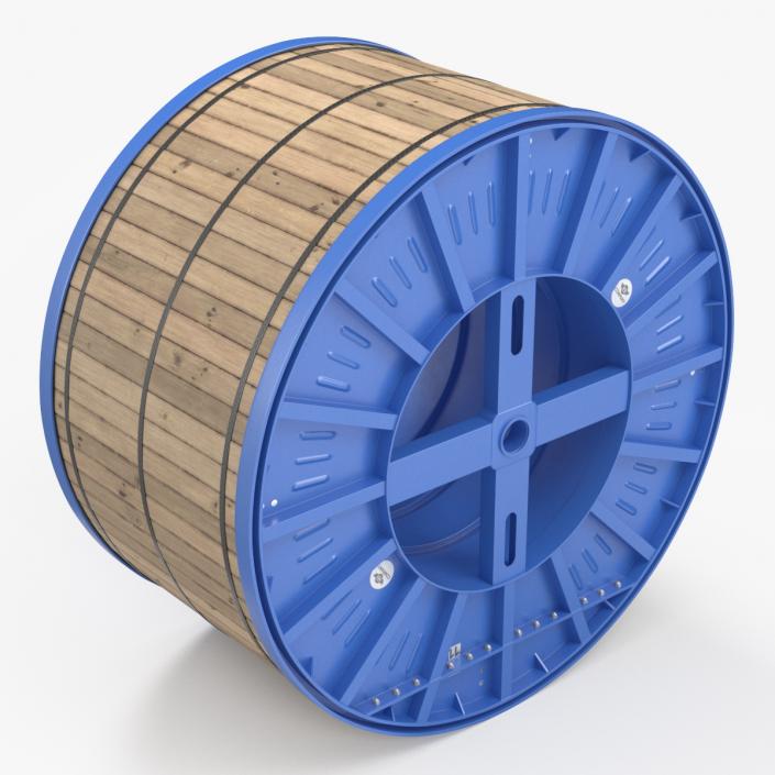 3D Steel Cable Drum 2 model