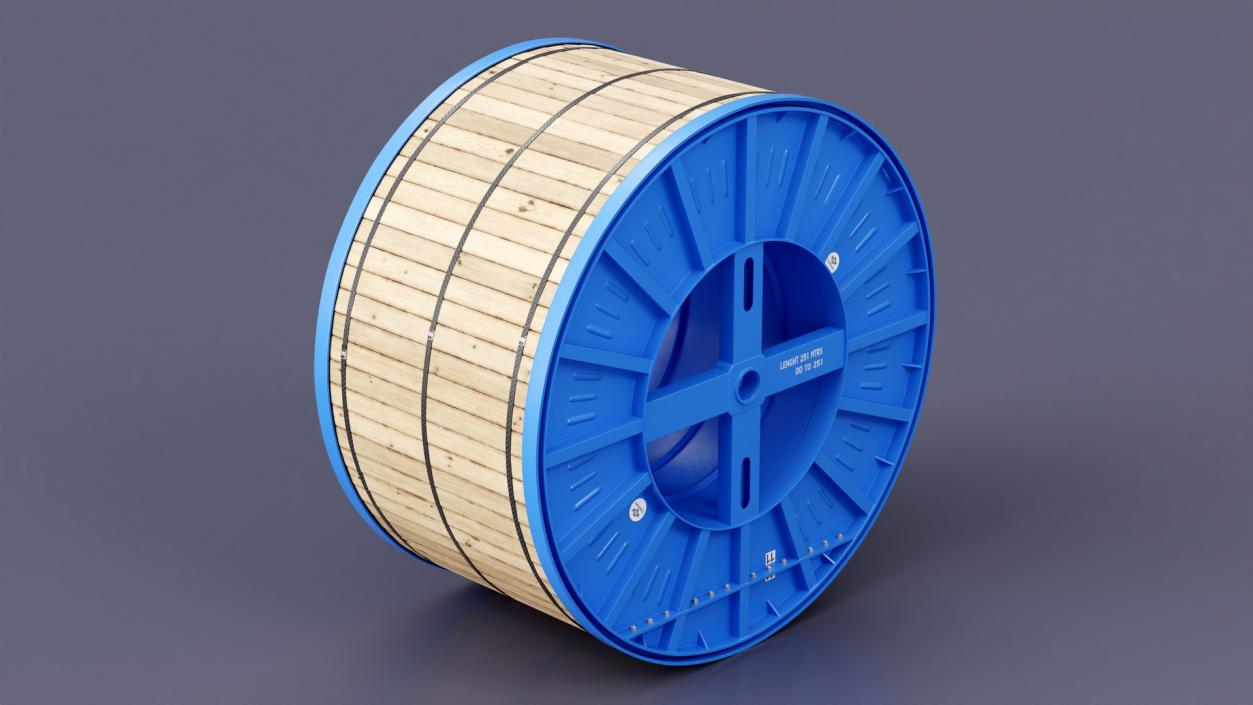 3D Steel Cable Drum 2 model