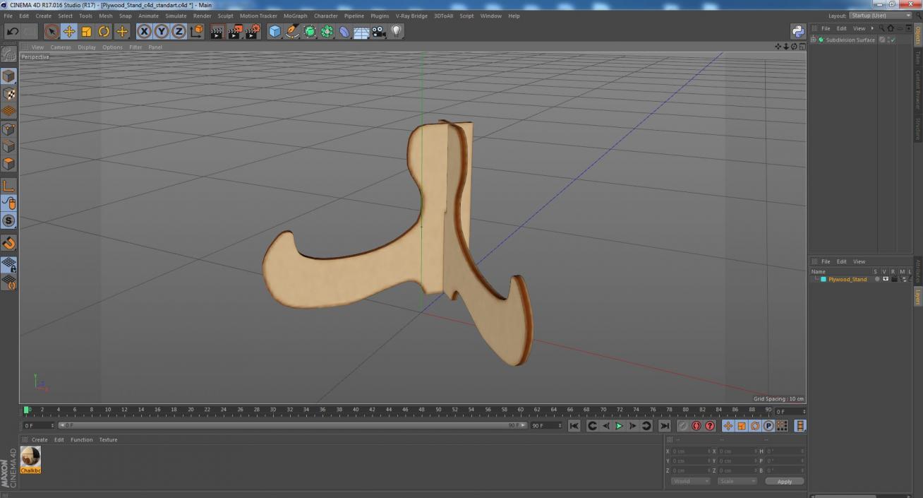 3D Plywood Stand model