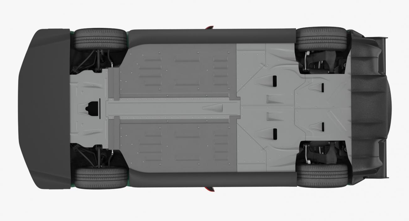 3D model Aston Martin Vulcan 2016 Simple Interior