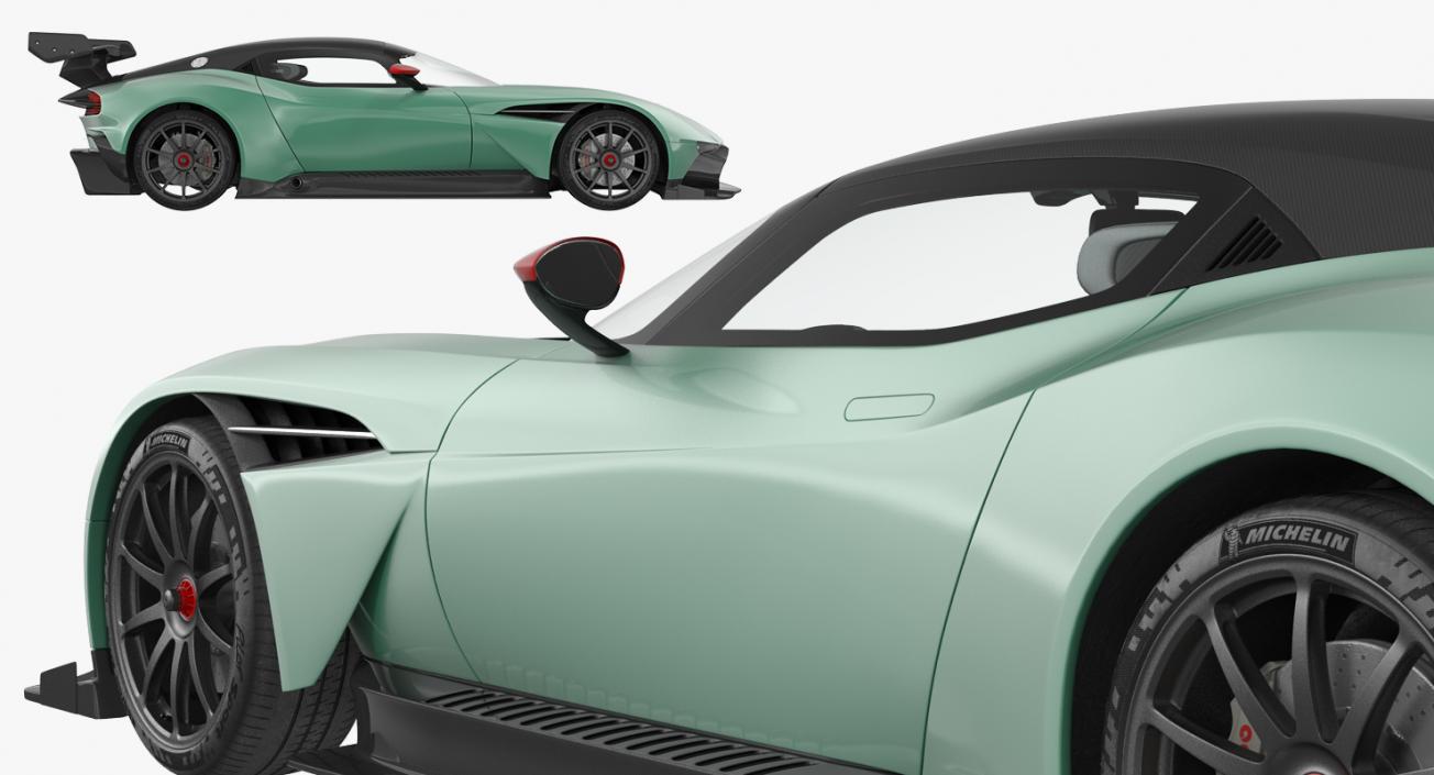 3D model Aston Martin Vulcan 2016 Simple Interior