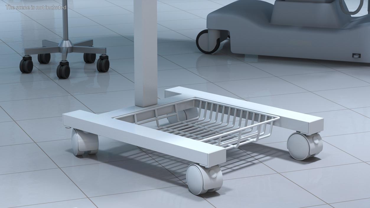 Medical Cart on Wheels 3D