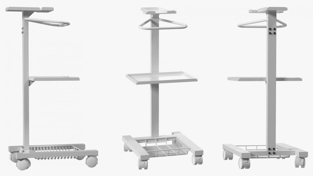 Medical Cart on Wheels 3D