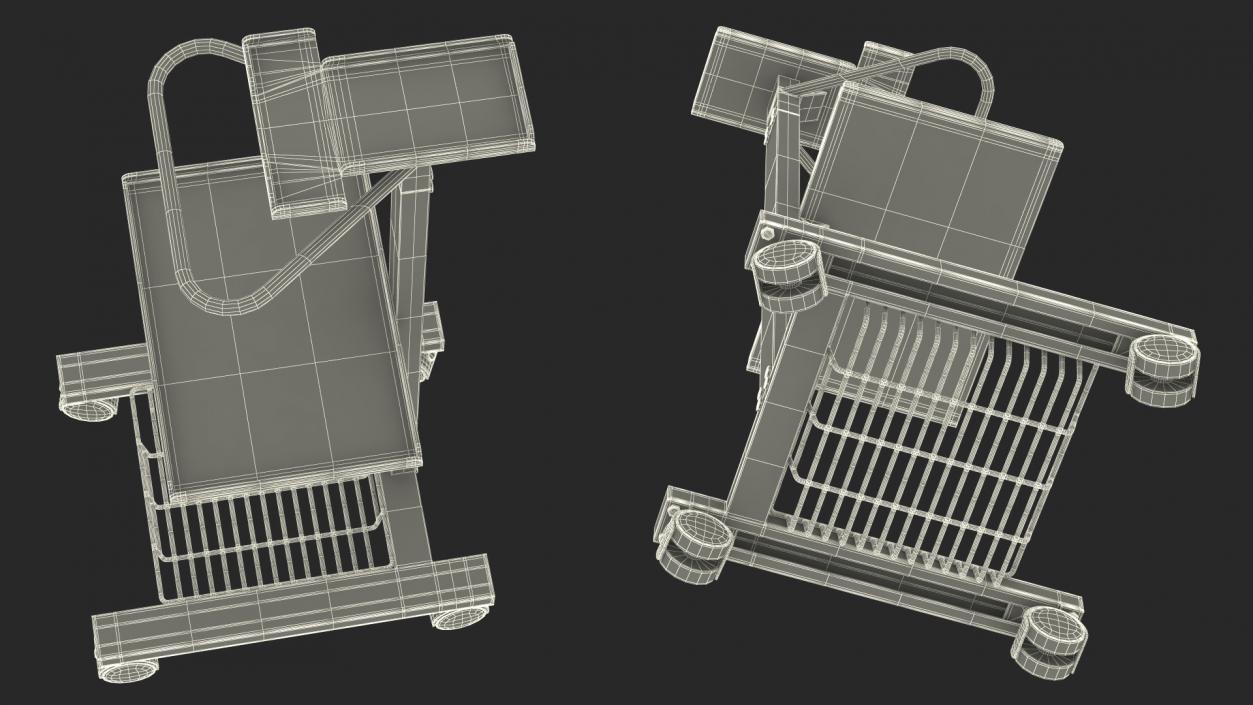 Medical Cart on Wheels 3D