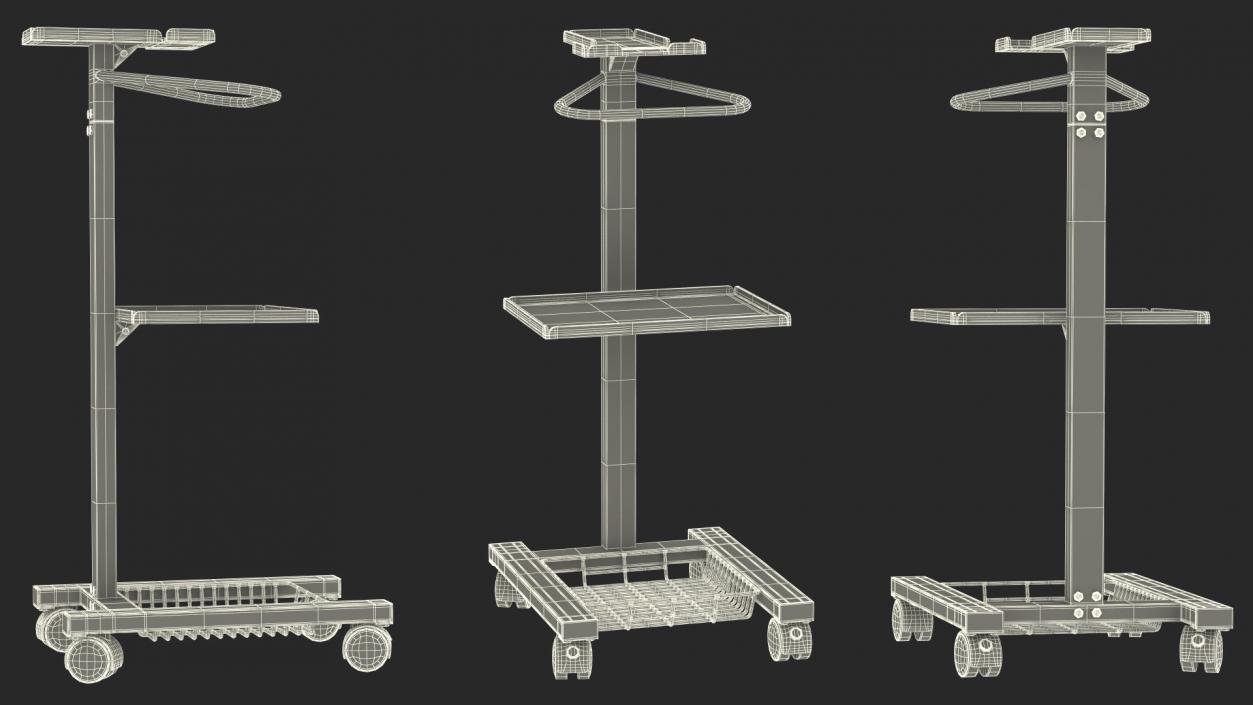 Medical Cart on Wheels 3D