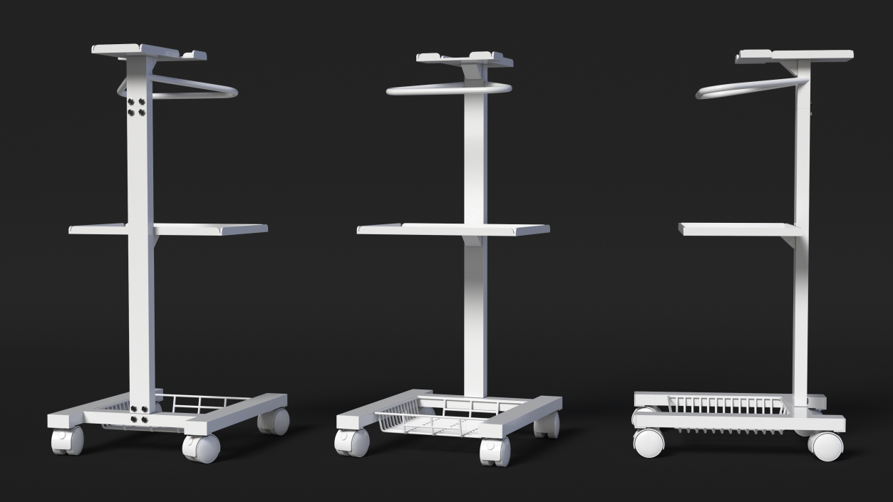 Medical Cart on Wheels 3D