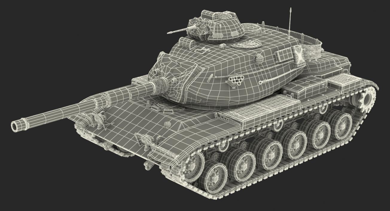 3D Rigged US Tanks Collection 3 model