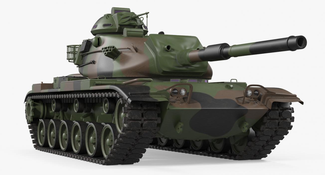 3D Rigged US Tanks Collection 3 model