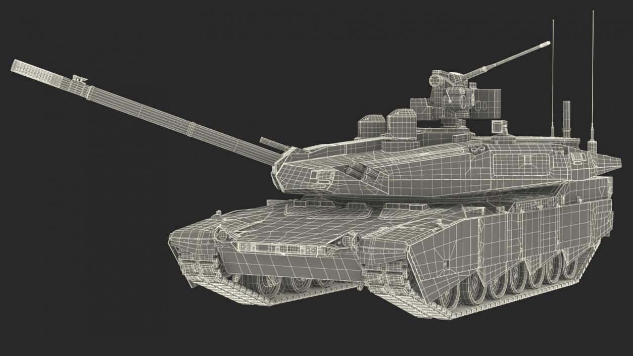 3D Rigged US Tanks Collection 3 model