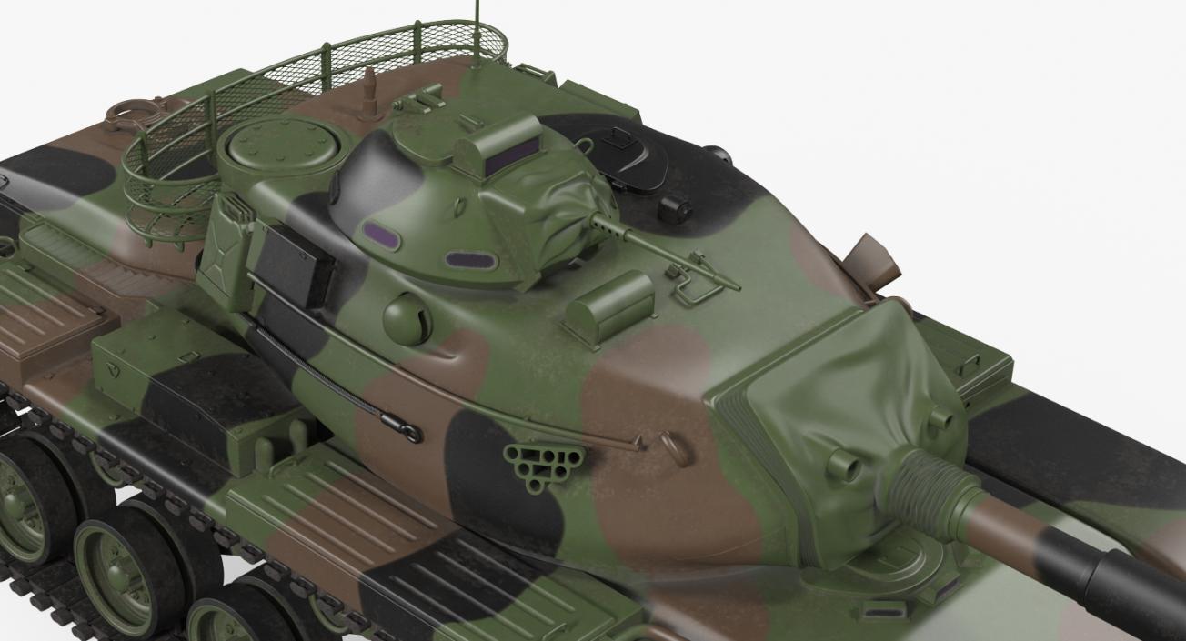 3D Rigged US Tanks Collection 3 model