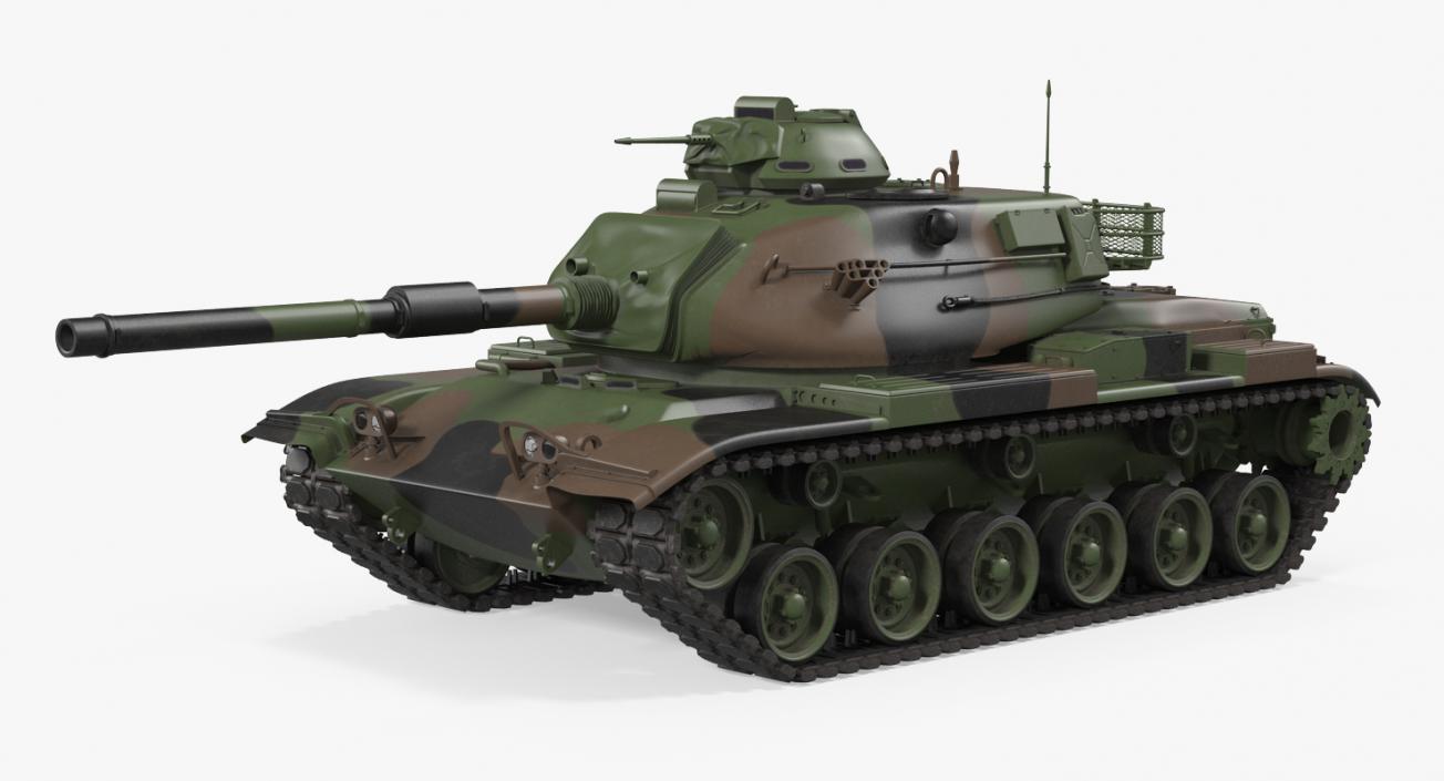 3D Rigged US Tanks Collection 3 model