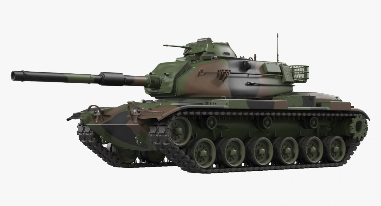 3D Rigged US Tanks Collection 3 model