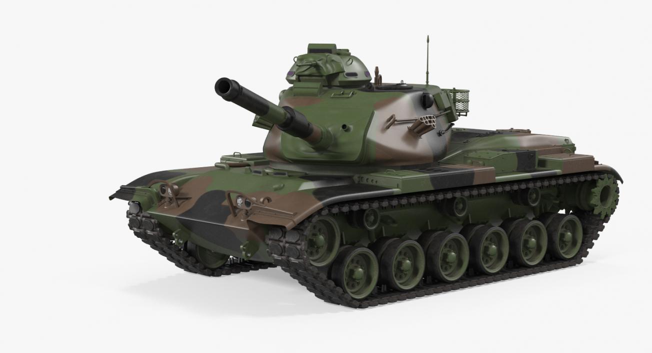 3D Rigged US Tanks Collection 3 model