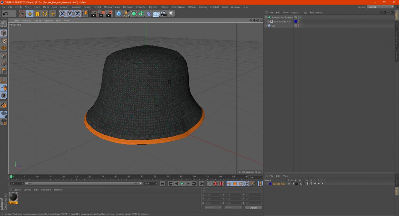 3D model Bucket Hat