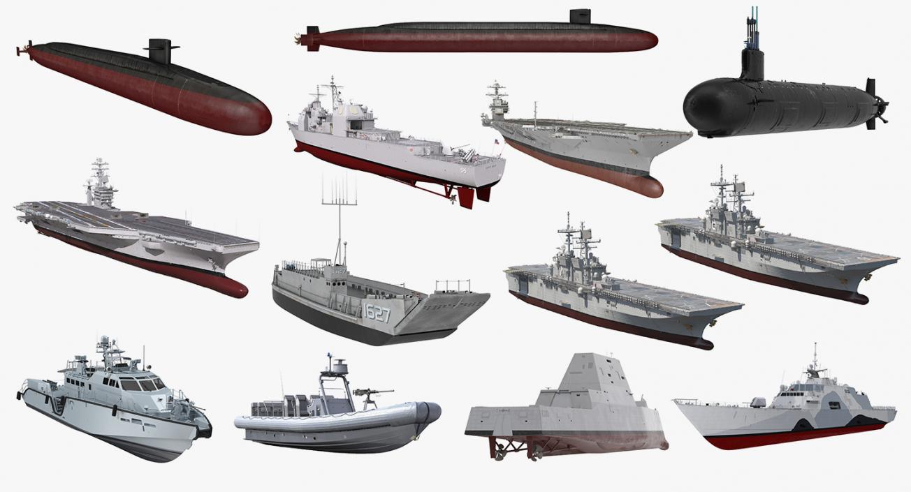 US Warships Collection 7 3D model