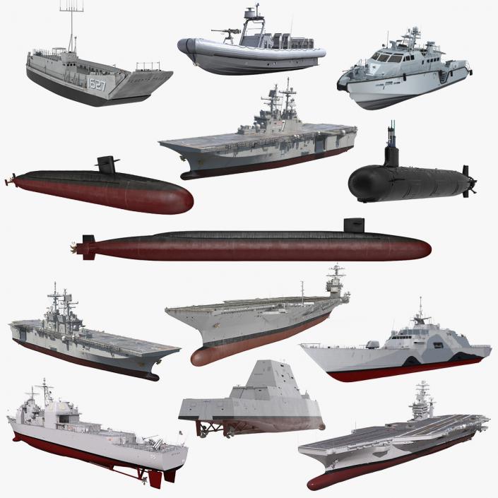 US Warships Collection 7 3D model