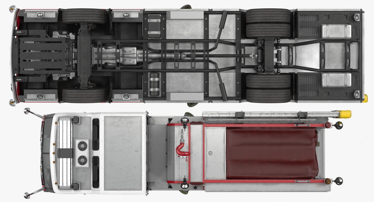 3D Eastside Fire Rescue E-One Quest Pumper Rigged