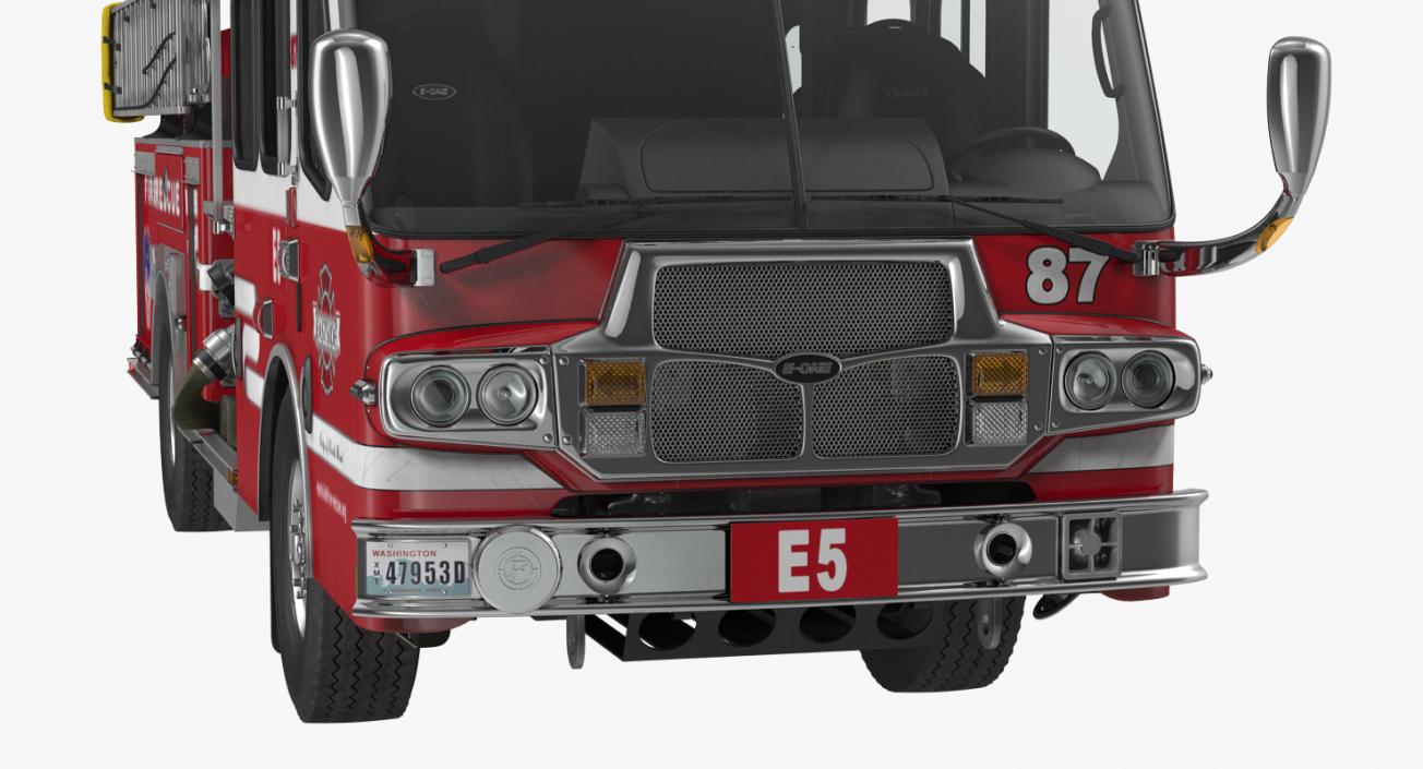 3D Eastside Fire Rescue E-One Quest Pumper Rigged