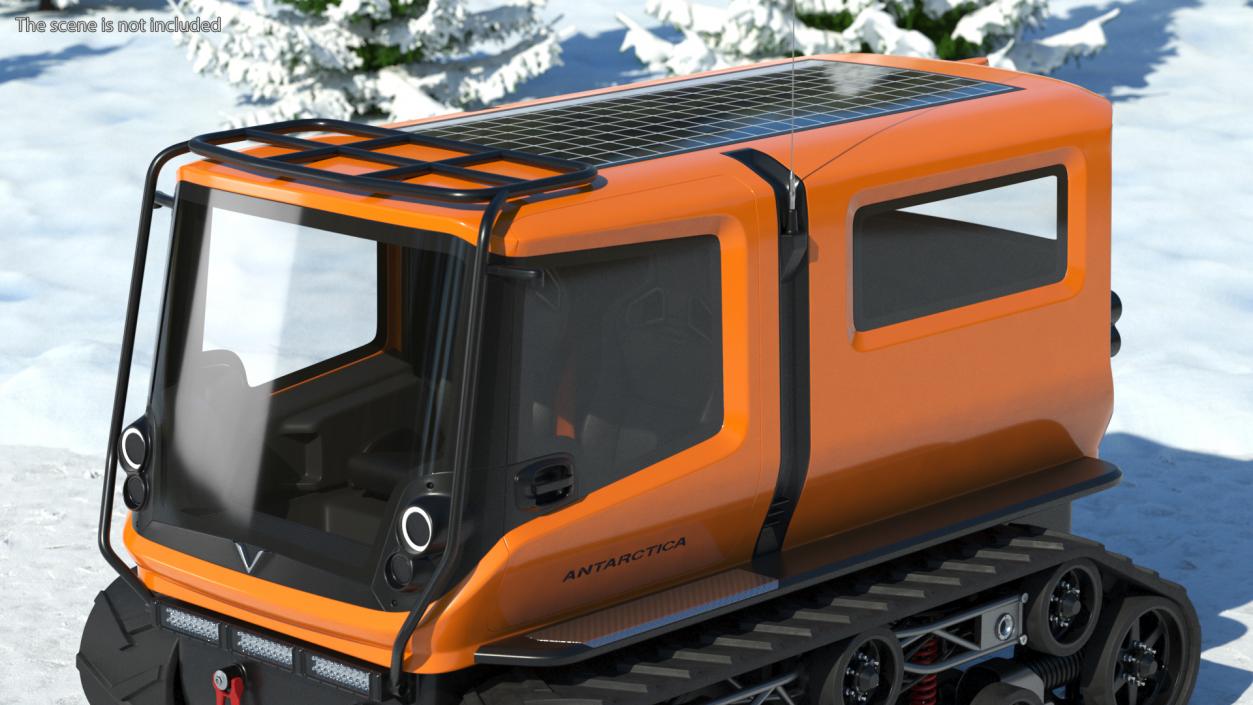 3D Electric Vehicle Venturi Antarctica Simple Interior