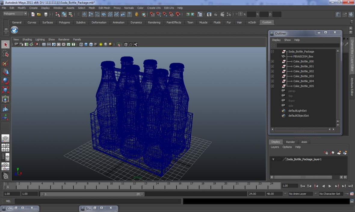 Soda Bottle Package 3D model