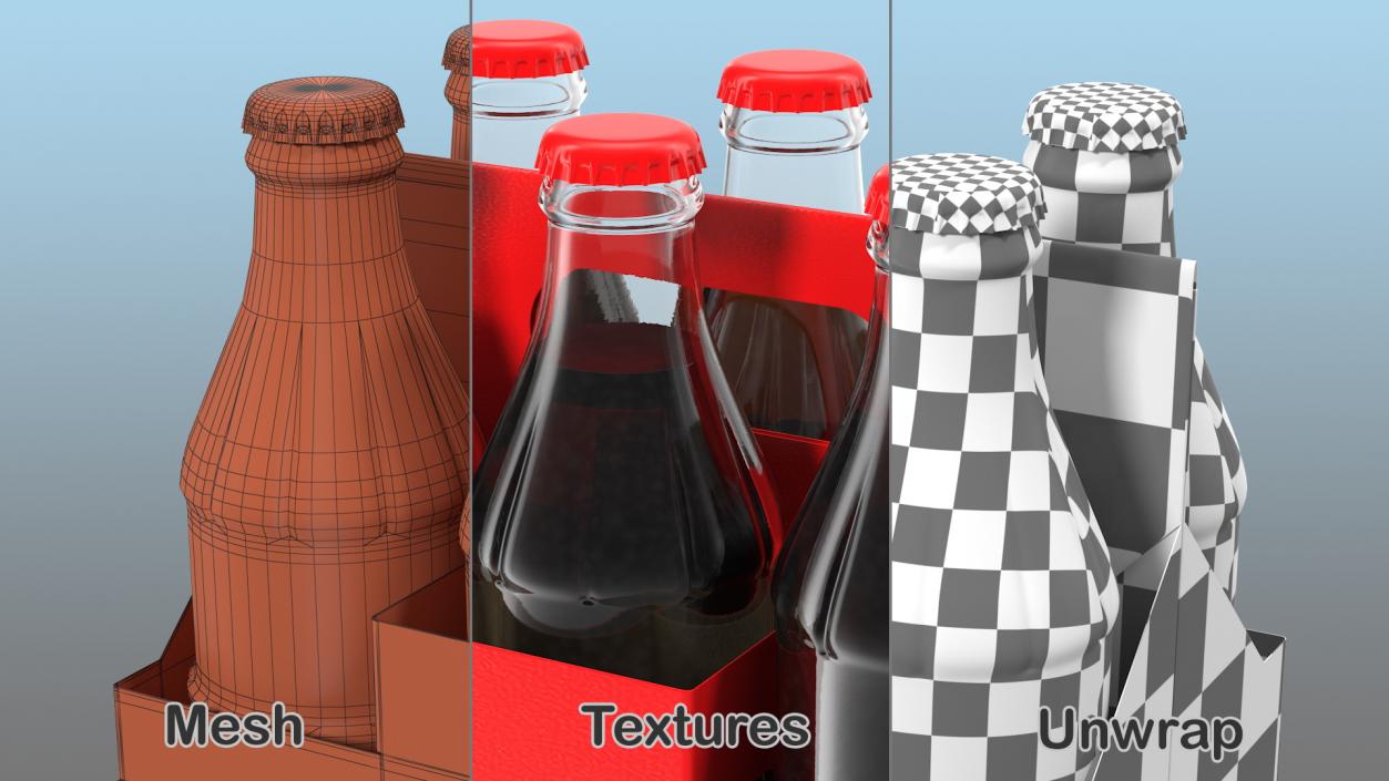 Soda Bottle Package 3D model