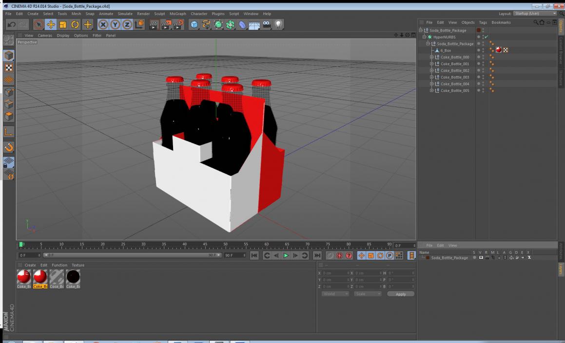 Soda Bottle Package 3D model