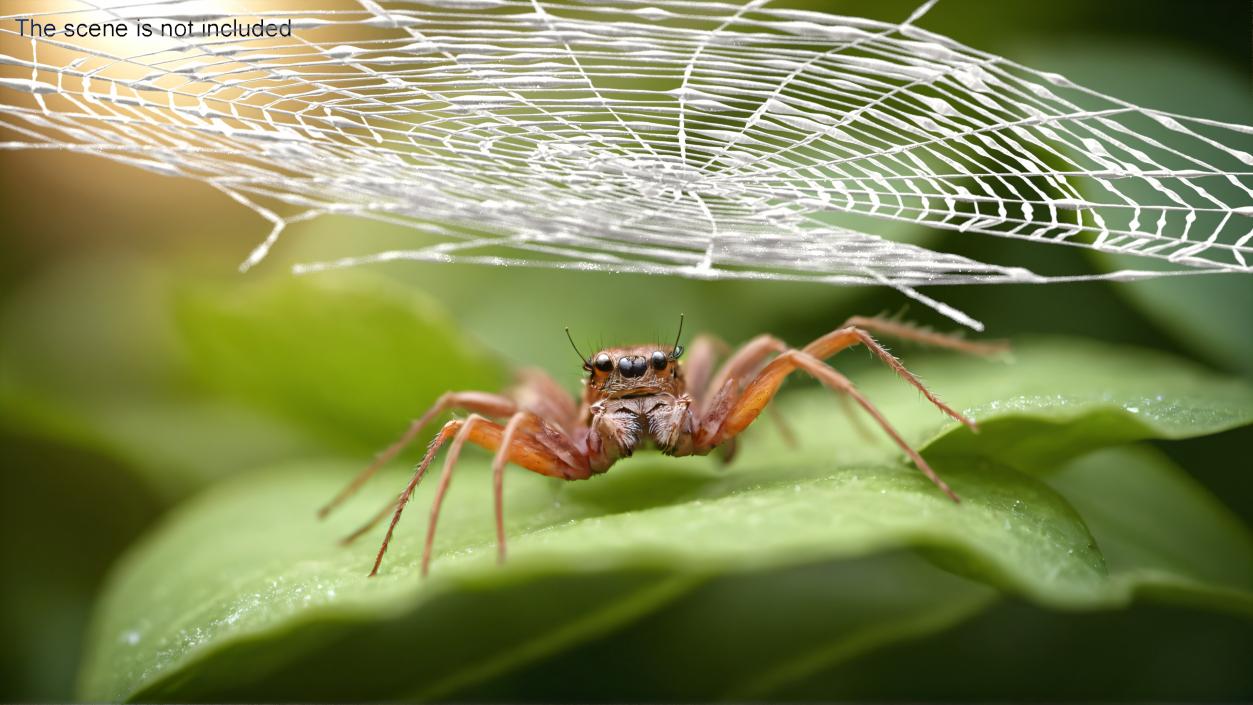 3D Spider Web in Circle Shape 2 model