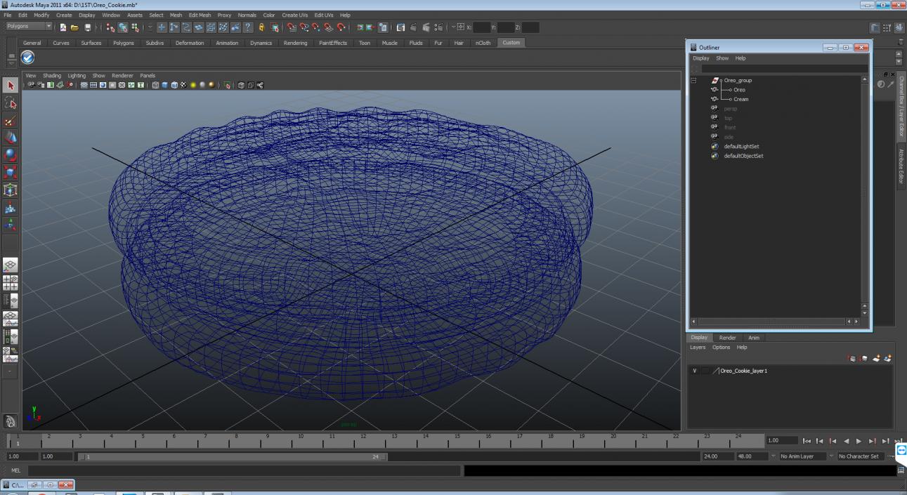 3D model Chocolate Sandwich Cookie