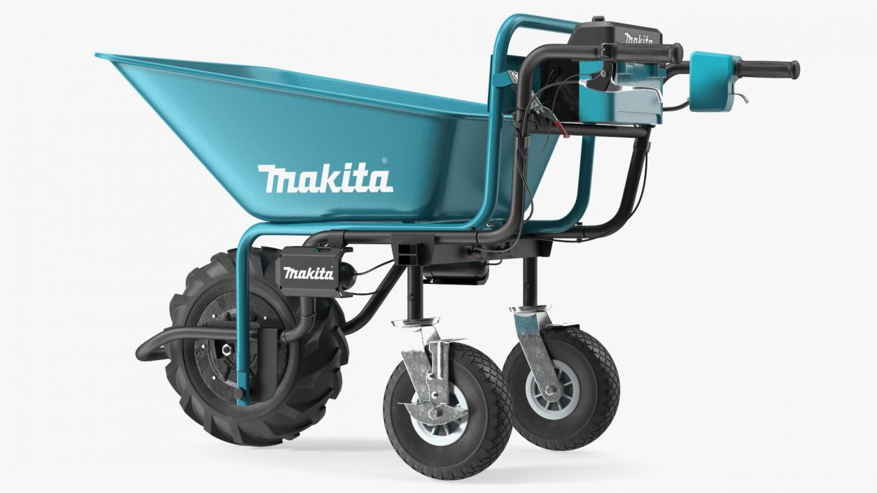 3D Makita DCU180ZB Brushless Electric Wheelbarrow with Bucket model