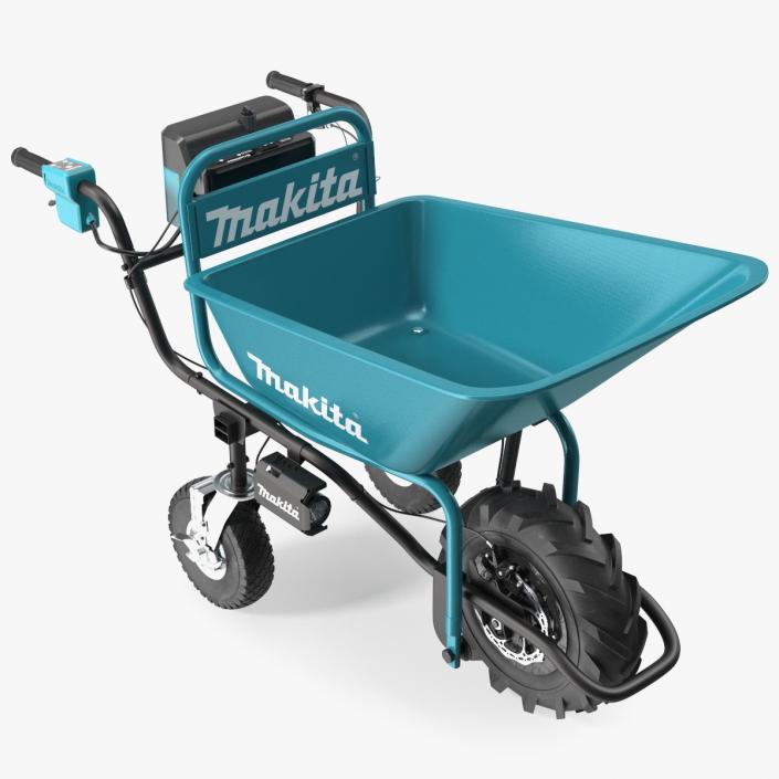 3D Makita DCU180ZB Brushless Electric Wheelbarrow with Bucket model