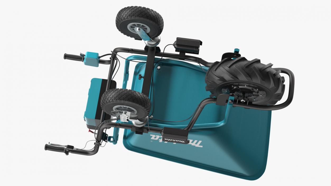 3D Makita DCU180ZB Brushless Electric Wheelbarrow with Bucket model