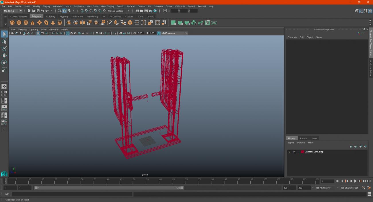 3D model Smart Gate Flap