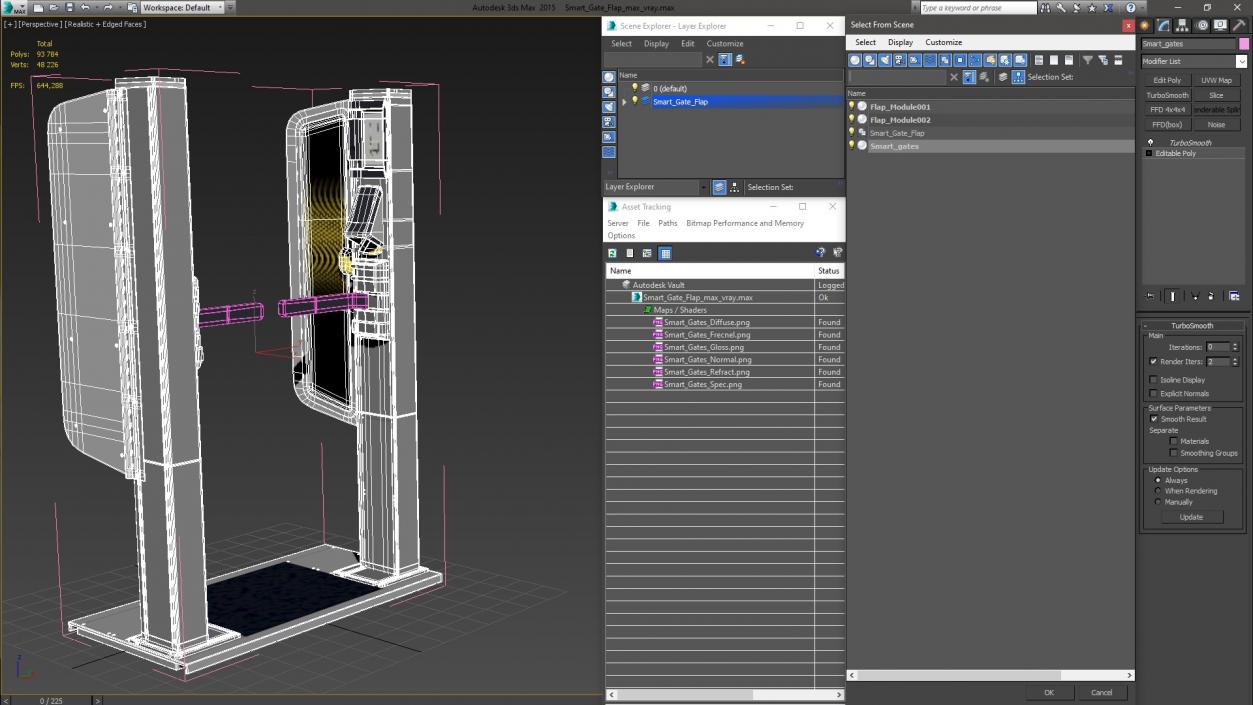 3D model Smart Gate Flap