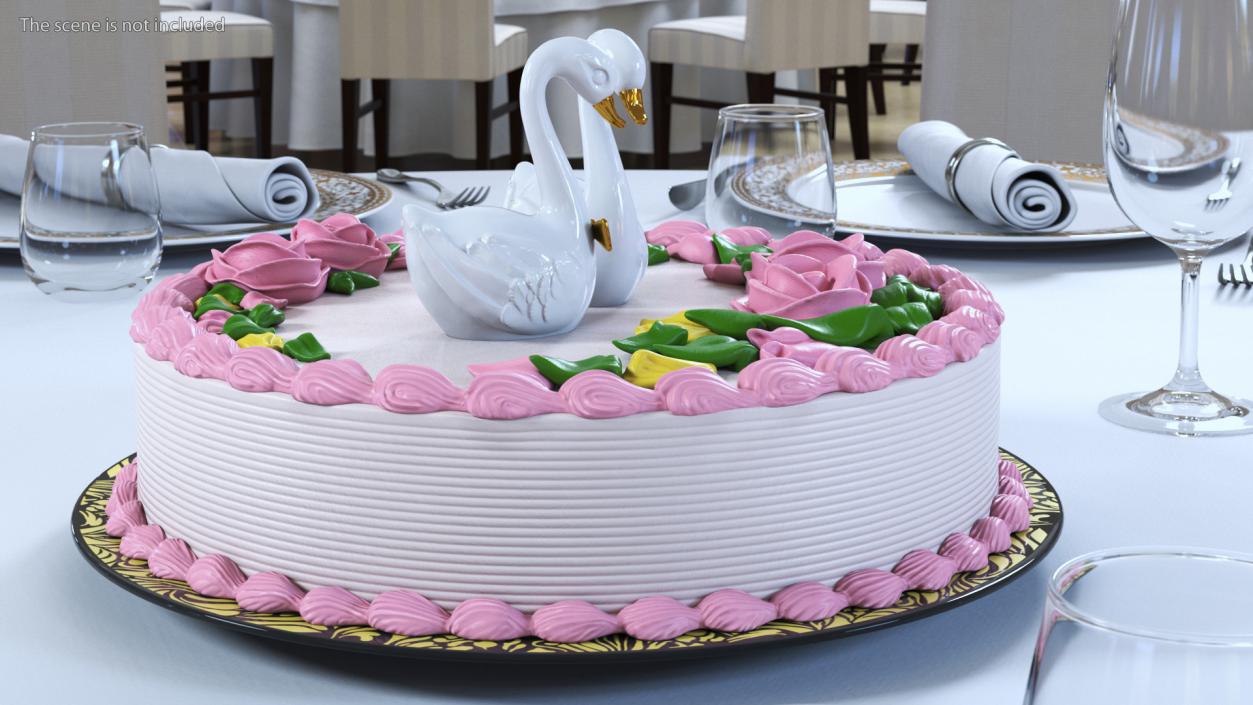 3D model Vanilla Wedding Cake