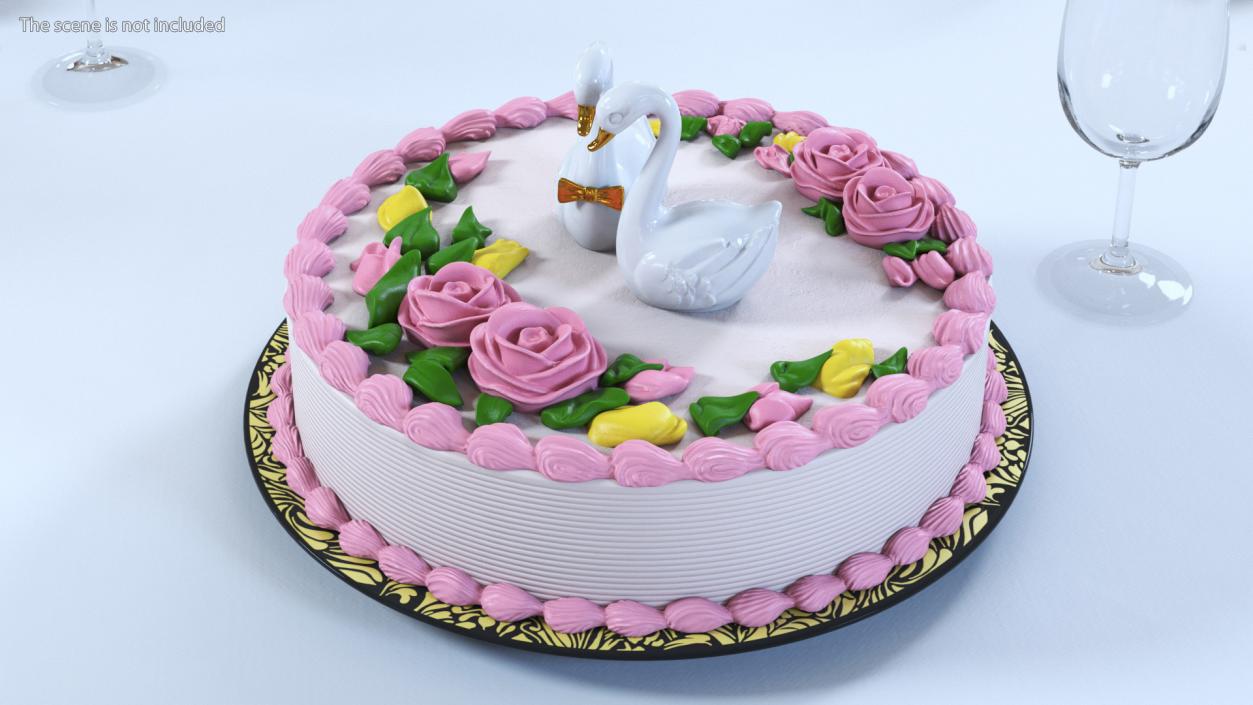 3D model Vanilla Wedding Cake