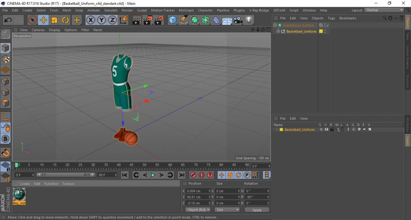 3D model Basketball Uniform 2