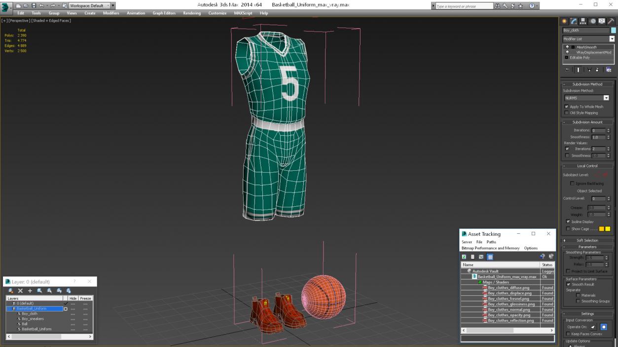 3D model Basketball Uniform 2