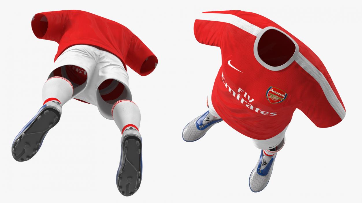 3D model Arsenal Soccer Kit with Nike Cleats