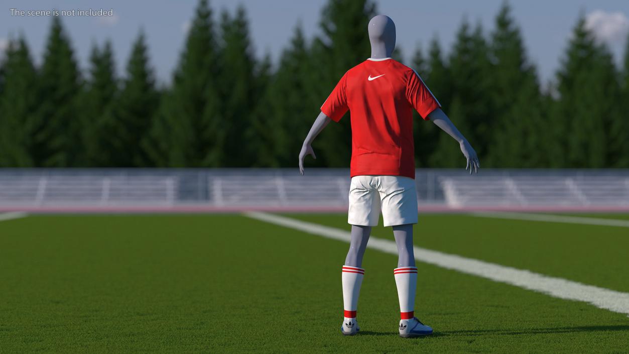 3D model Arsenal Soccer Kit with Nike Cleats