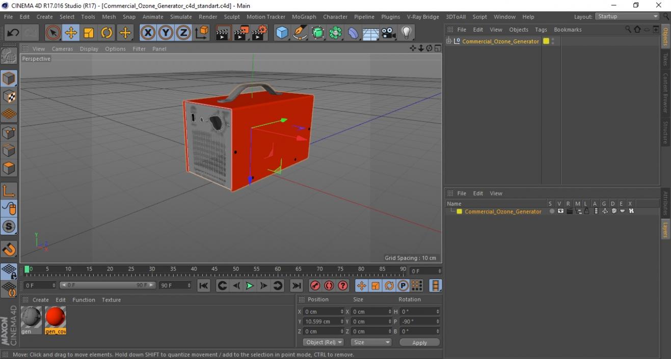 3D Commercial Ozone Generator